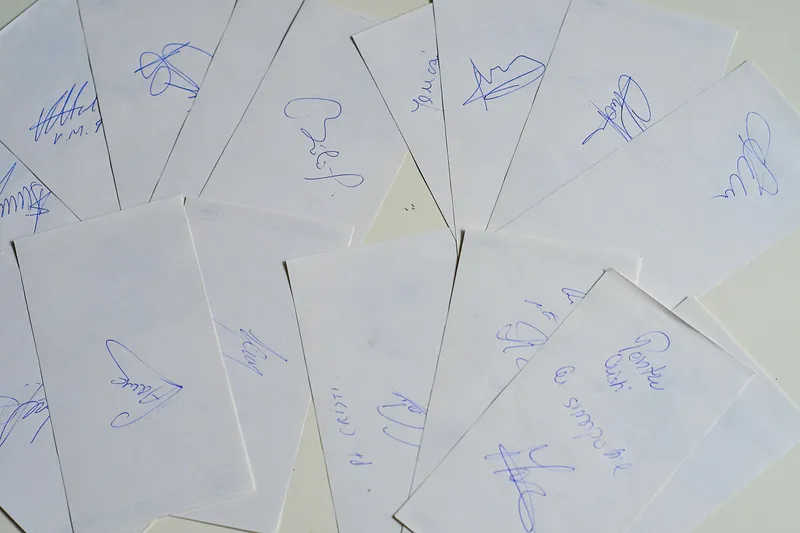 Primele autografe 